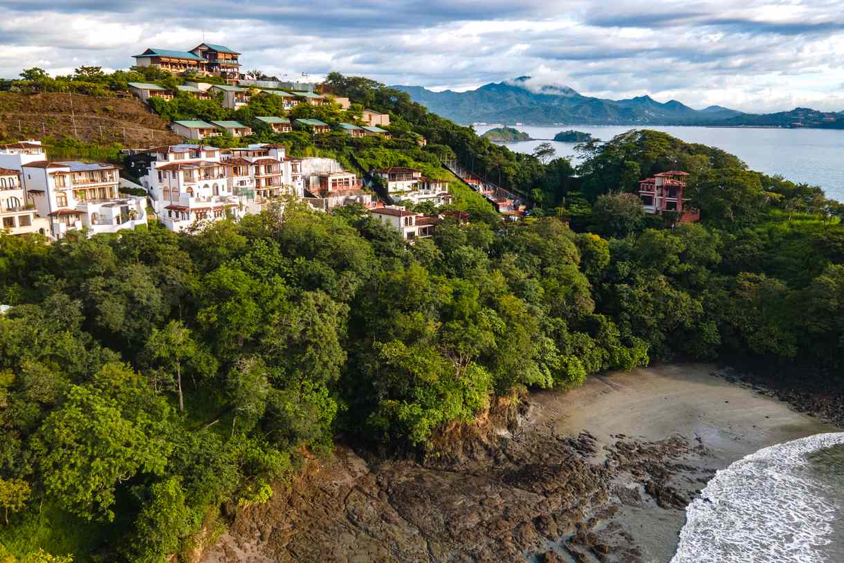 Coastal resort landscape in Costa Rica