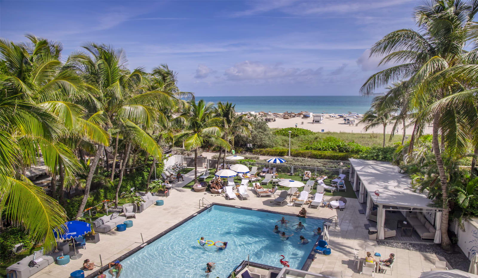 Pool and Atlantic Ocean view at The Sagamore South Beach